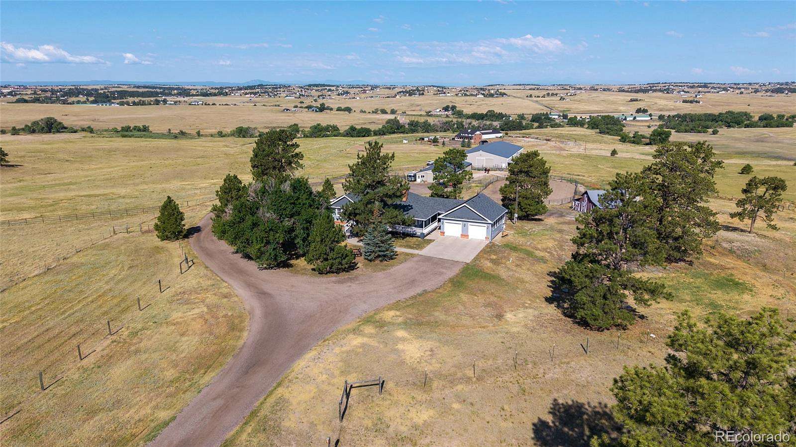 44.9 Acres of Land with Home for Sale in Elizabeth, Colorado