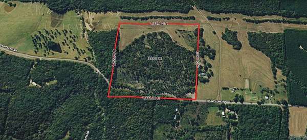 39.8 Acres of Recreational Land for Sale in Rose Bud, Arkansas
