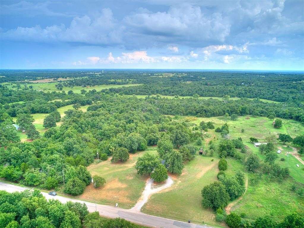 9.65 Acres of Land with Home for Sale in McLoud, Oklahoma