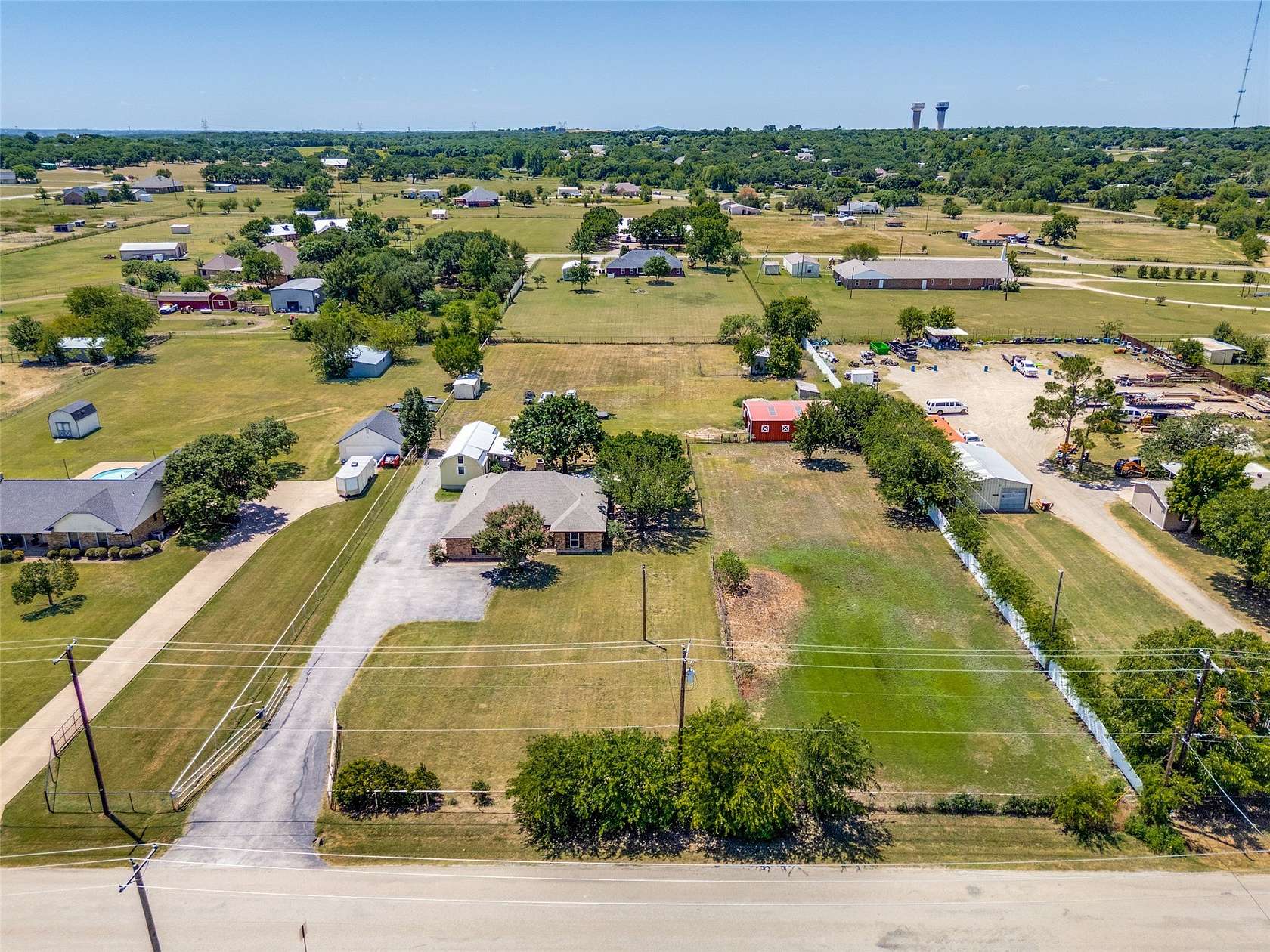 2 Acres of Land with Home for Sale in Crowley, Texas