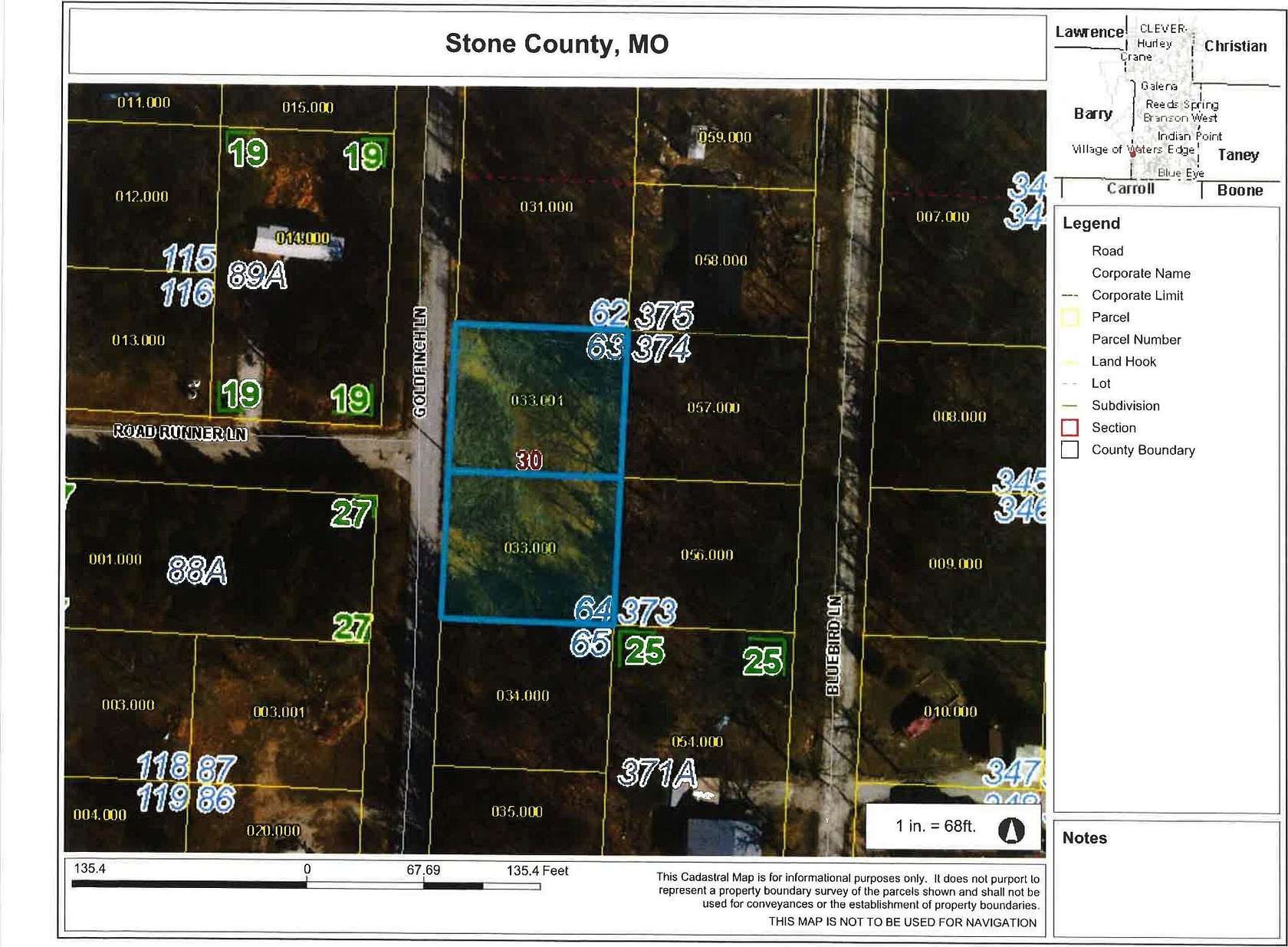 0.39 Acres of Land for Sale in Shell Knob, Missouri