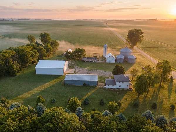 7.58 Acres of Land with Home for Sale in Hills, Minnesota