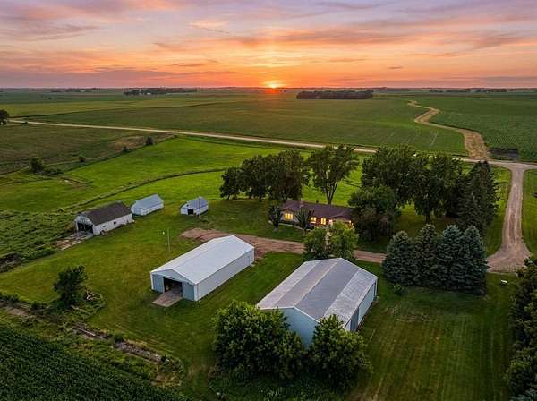 7.66 Acres of Land with Home for Sale in Doon, Iowa