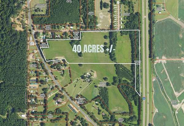 40 Acres of Mixed-Use Land for Sale in Grenada, Mississippi