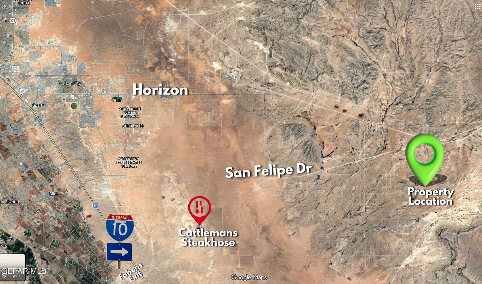 20 Acres of Recreational Land for Sale in Fabens, Texas