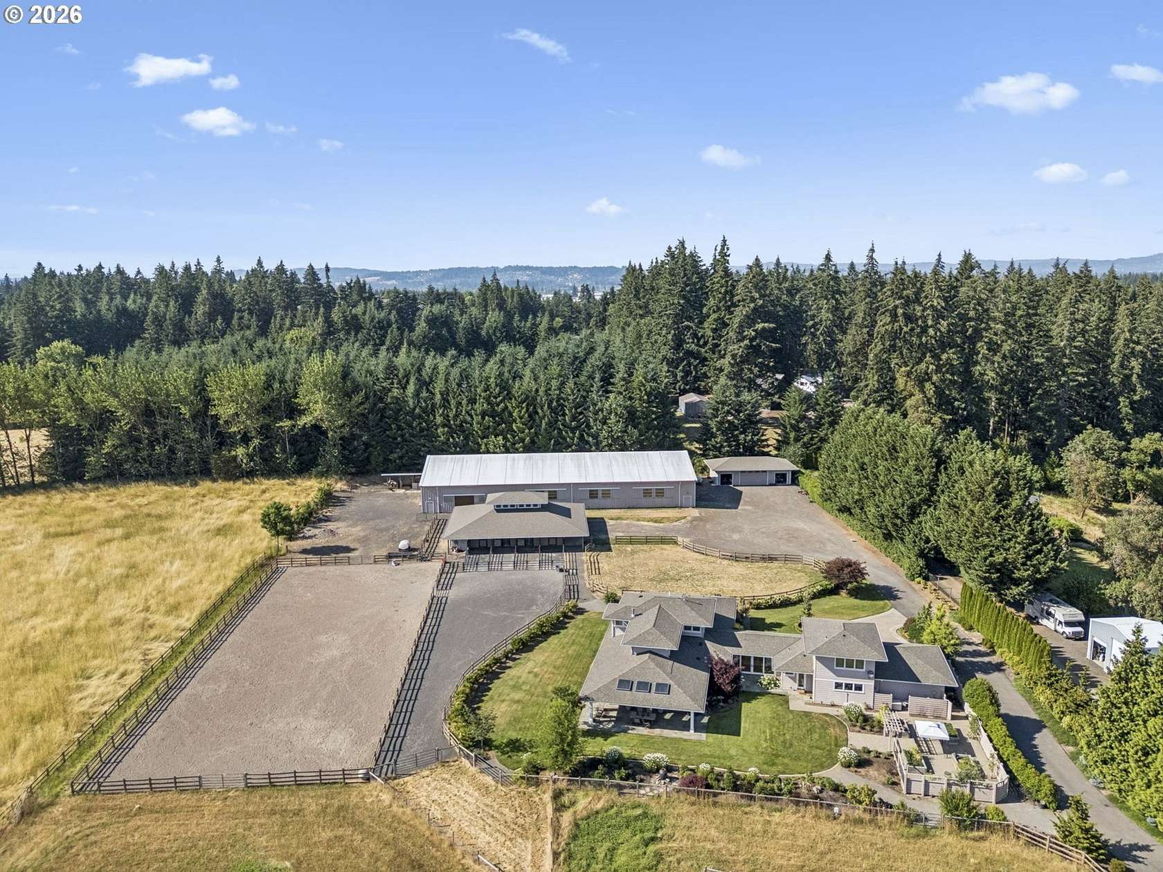 5.35 Acres of Land with Home for Sale in Sherwood, Oregon
