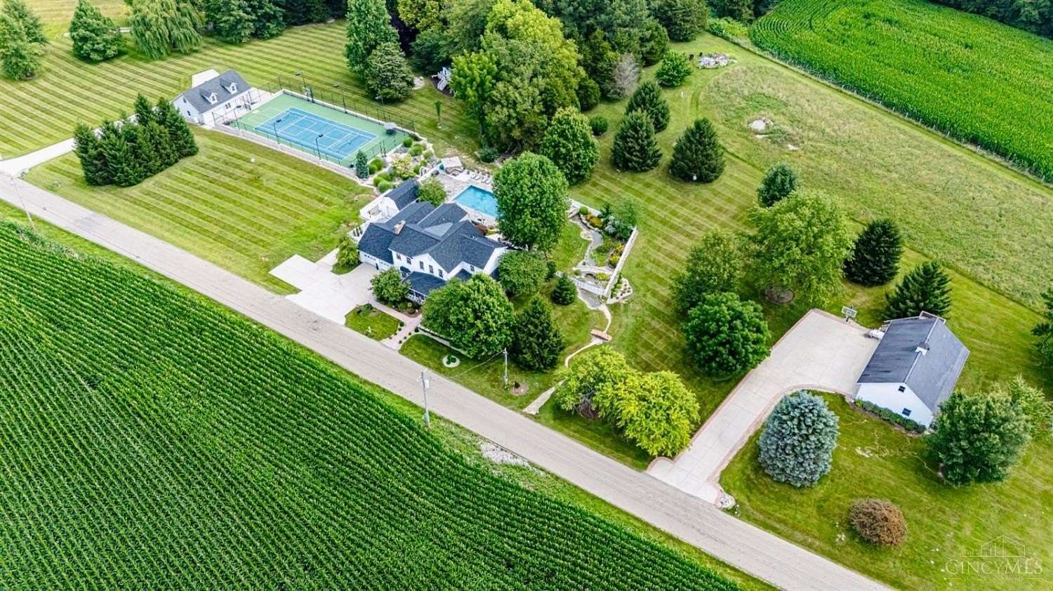 8.32 Acres of Land with Home for Sale in Brookville, Indiana