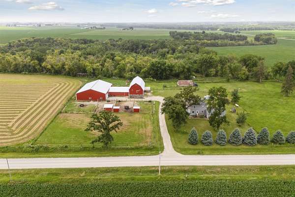 11.6 Acres of Land with Home for Sale in Fredericksburg, Iowa