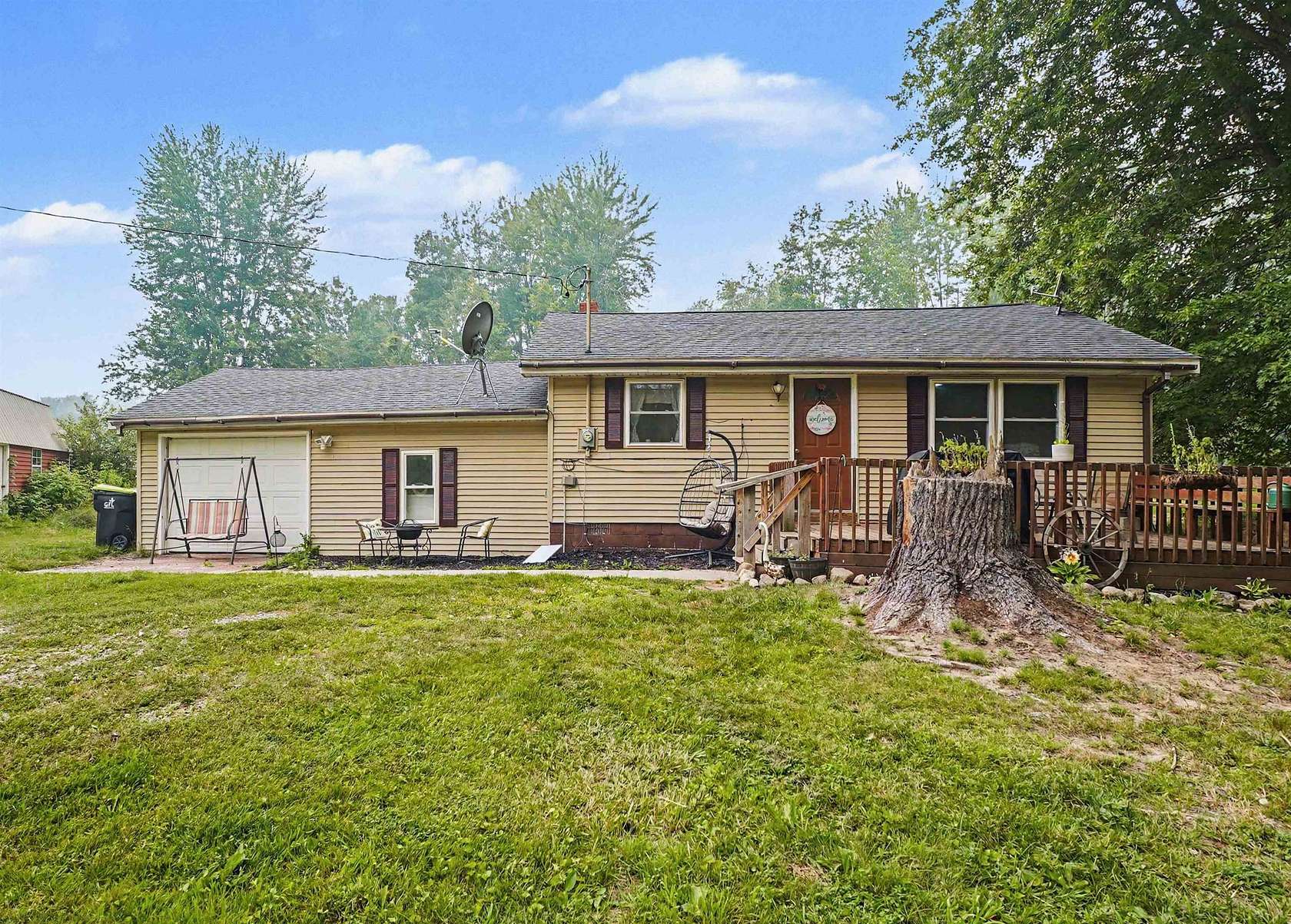 20 Acres of Recreational Land with Home for Sale in Rhodes, Michigan