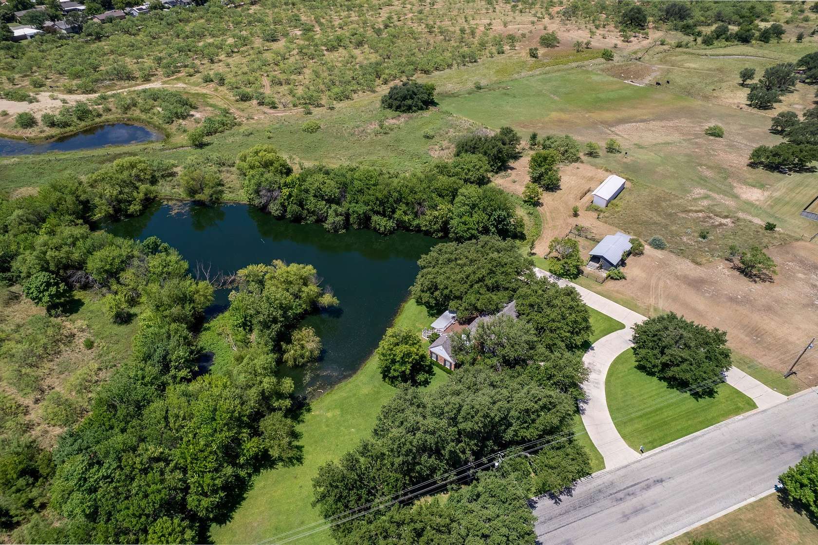 9 Acres of Land with Home for Sale in Brownwood, Texas