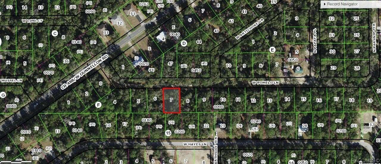 0.22 Acres of Residential Land for Sale in Crystal River, Florida