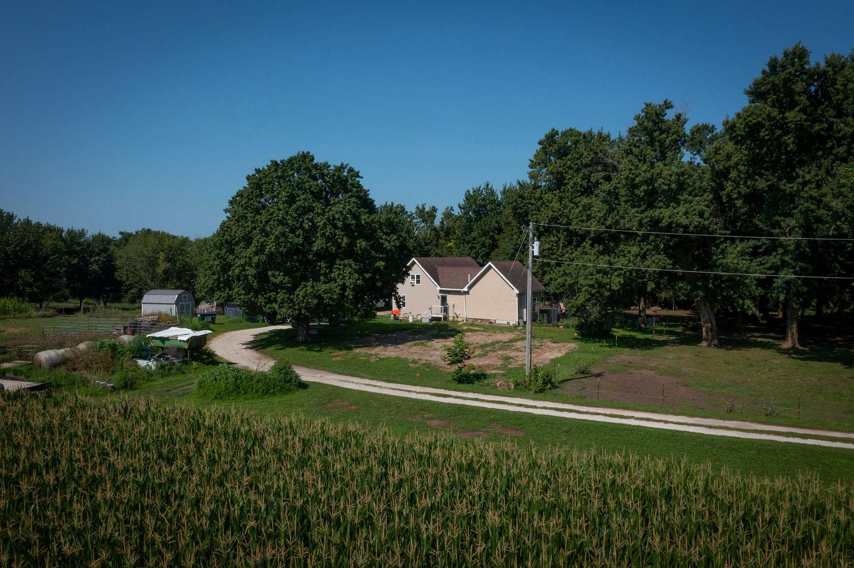 6 Acres of Land with Home for Sale in Pilot Mound, Iowa