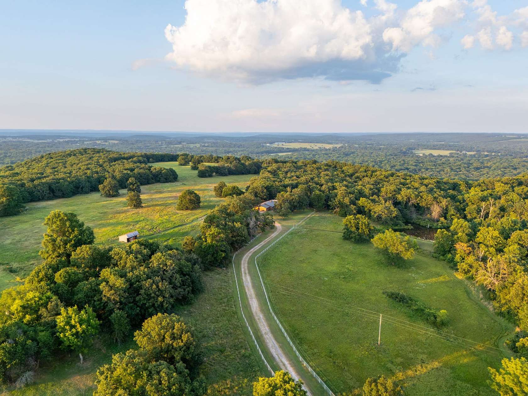 70 Acres of Land with Home for Sale in Warner, Oklahoma