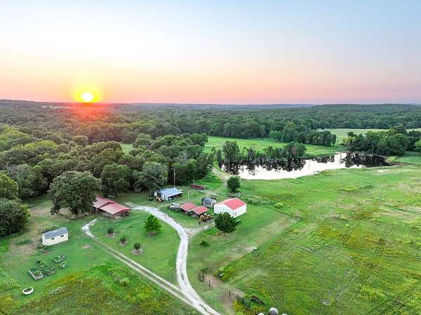 77 Acres of Land with Home for Sale in Jennings, Oklahoma