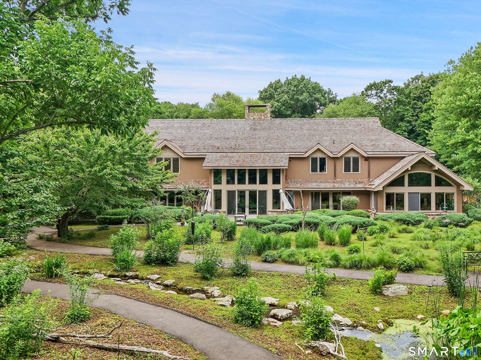 4.85 Acres of Land with Home for Sale in New Canaan, Connecticut