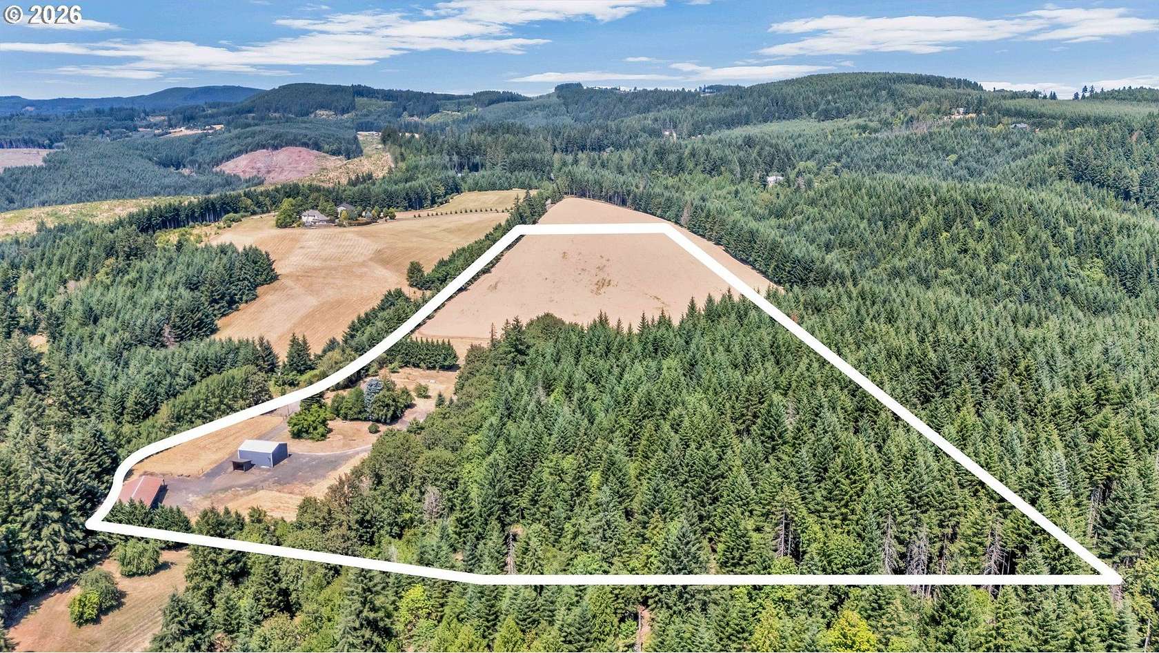 10.8 Acres of Recreational Land with Home for Sale in Banks, Oregon