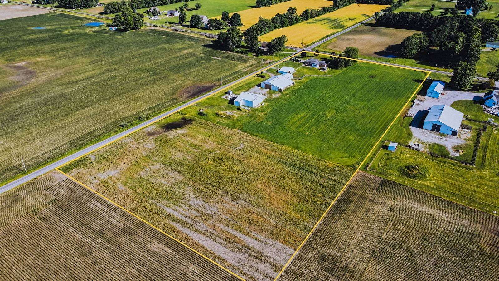 9.25 Acres of Land with Home for Sale in Lakeville, Indiana