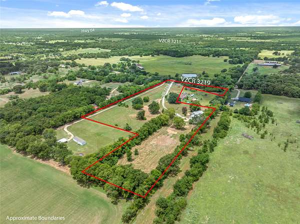 10 Acres of Land with Home for Sale in Wills Point, Texas