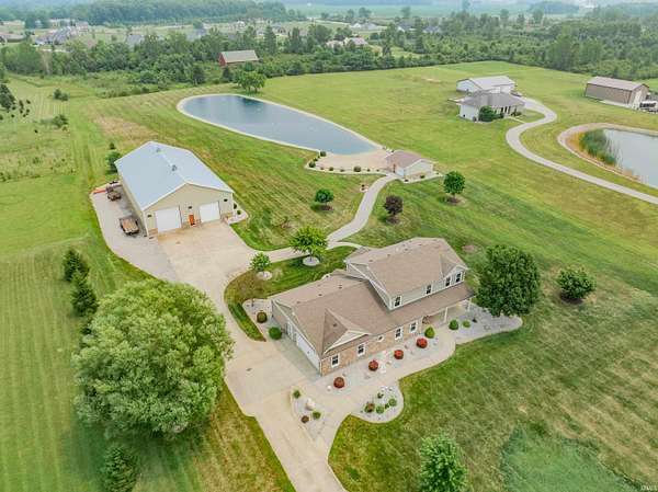 5 Acres of Land with Home for Sale in Roanoke, Indiana