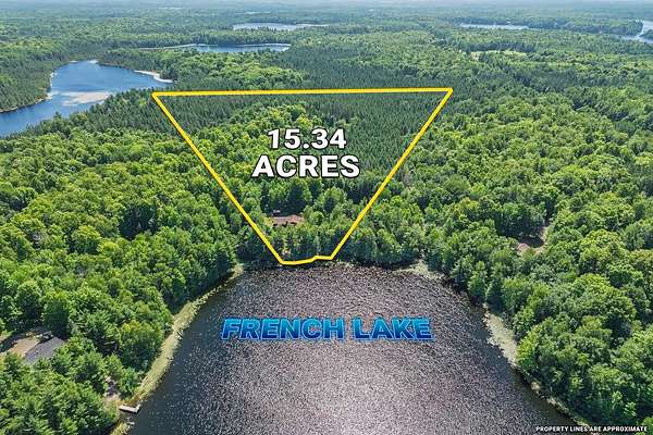 15.2 Acres of Recreational Land with Home for Sale in Park Falls, Wisconsin