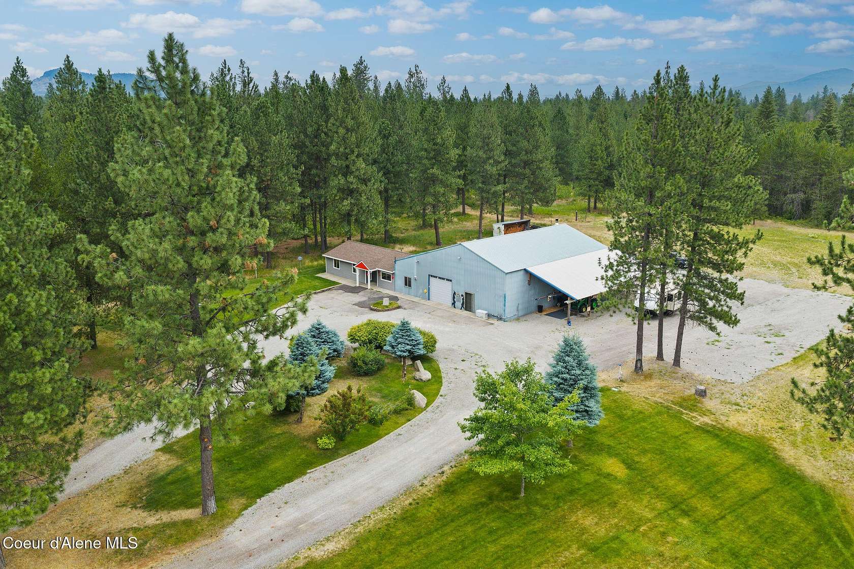 8.13 Acres of Land with Home for Sale in Rathdrum, Idaho
