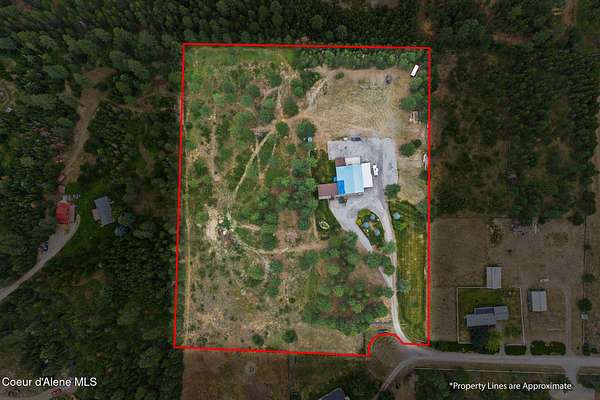 8.13 Acres of Land with Home for Sale in Rathdrum, Idaho