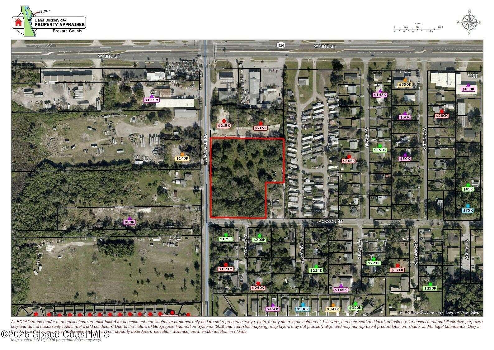3.78 Acres of Commercial Land for Sale in Rockledge, Florida