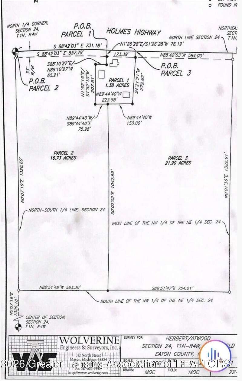 16.7 Acres of Land for Sale in Eaton Rapids, Michigan