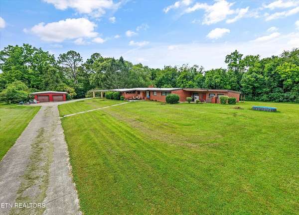 9.5 Acres of Land with Home for Sale in Knoxville, Tennessee