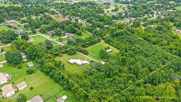 9.5 Acres of Land with Home for Sale in Knoxville, Tennessee