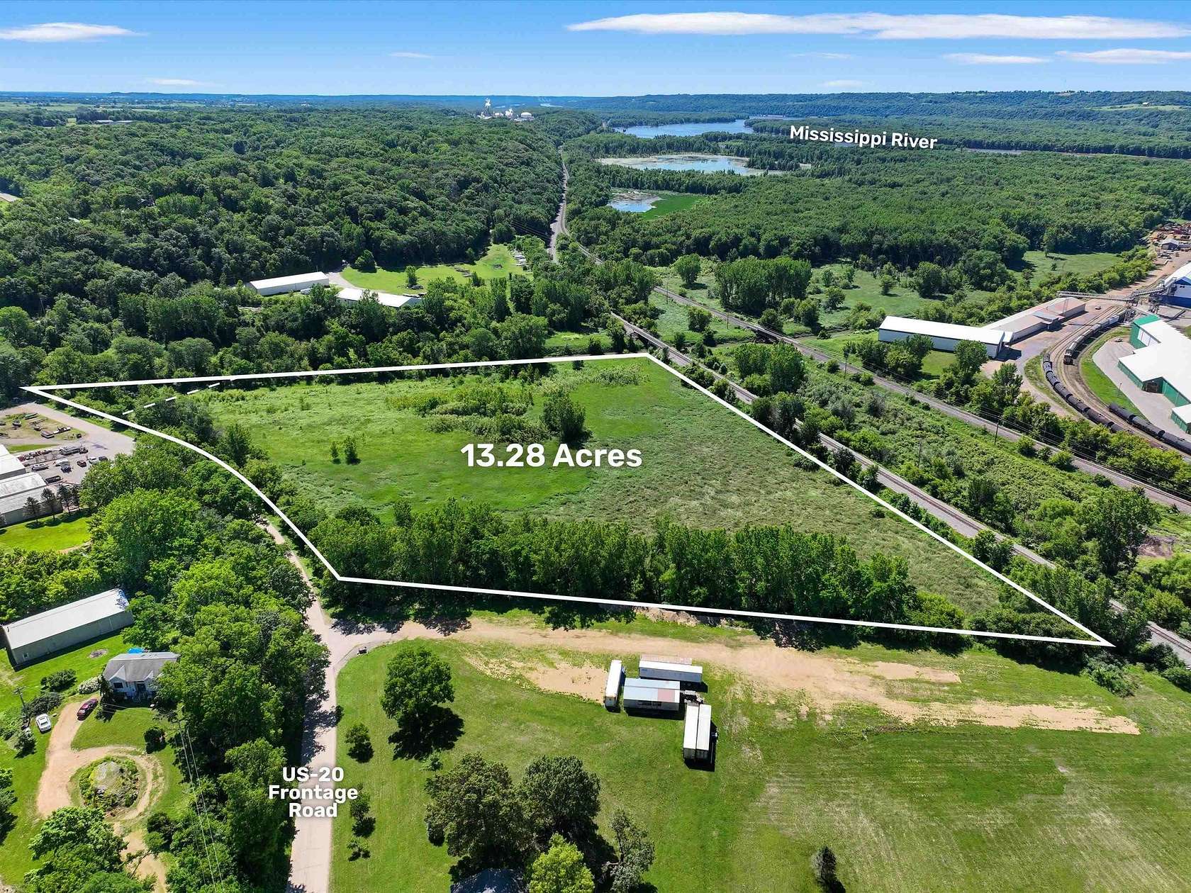 13.4 Acres of Commercial Land for Sale in East Dubuque, Illinois