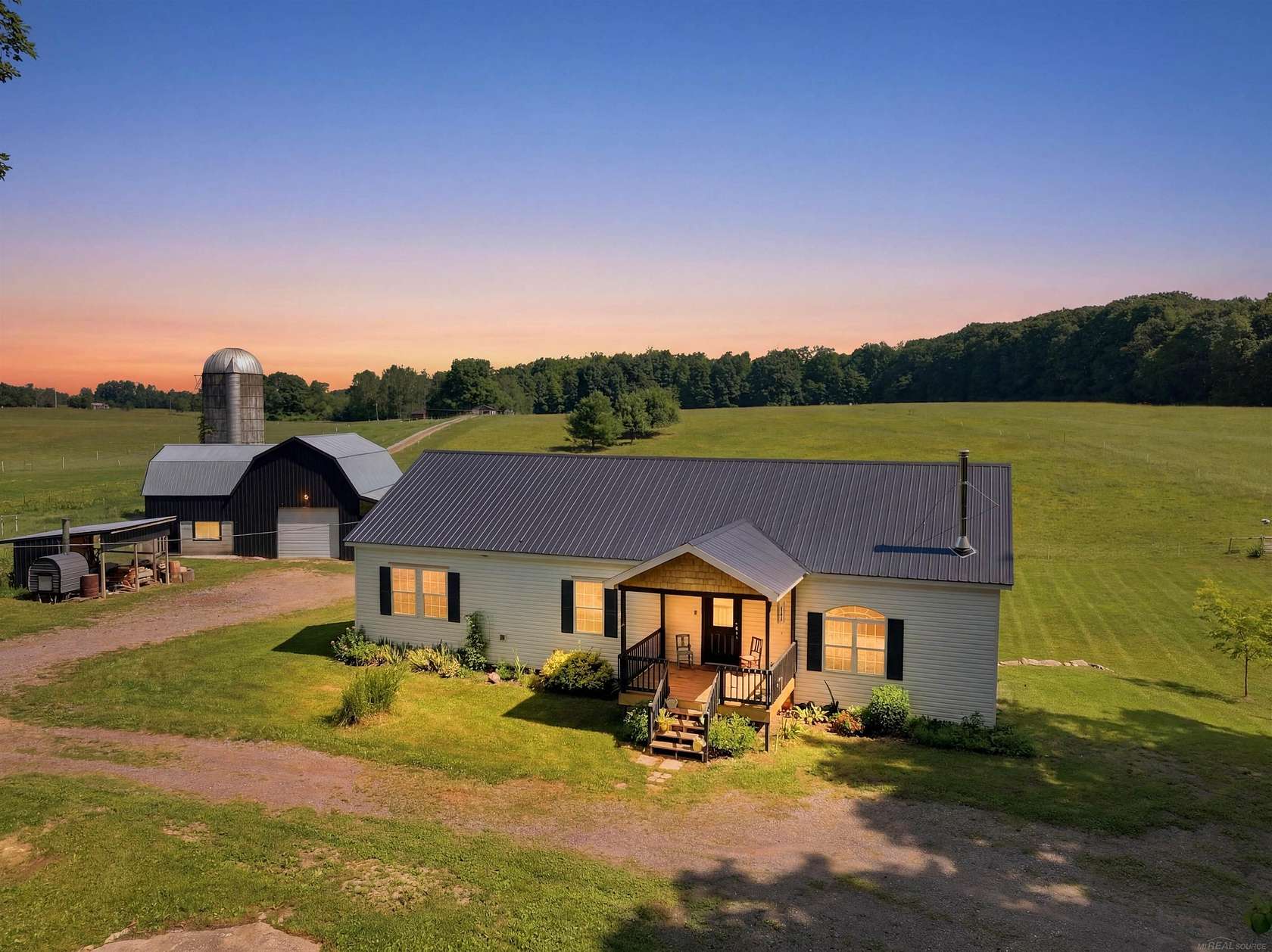 17.5 Acres of Land with Home for Sale in Le Roy, Michigan