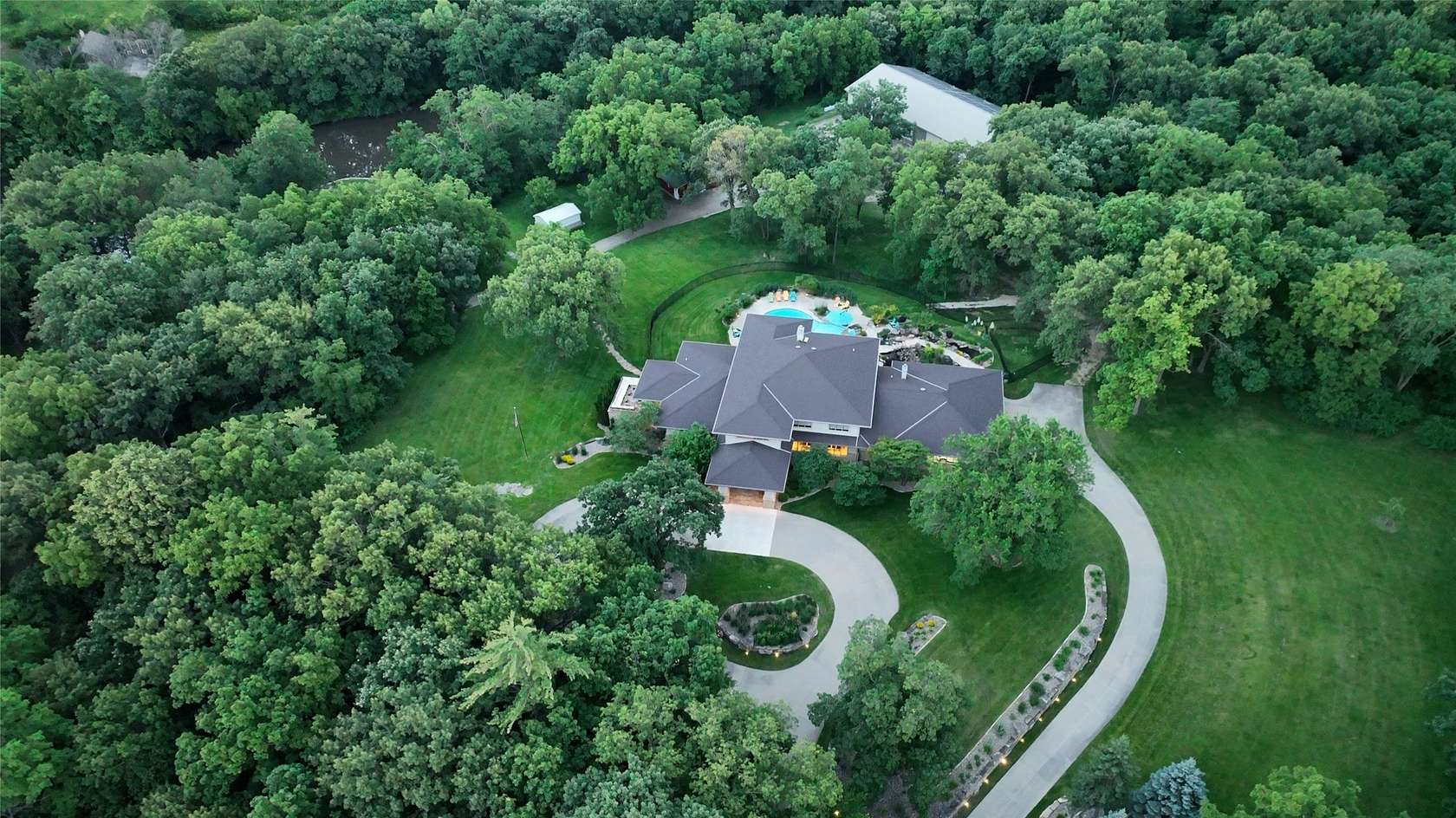 24 Acres of Land with Home for Sale in Cumming, Iowa