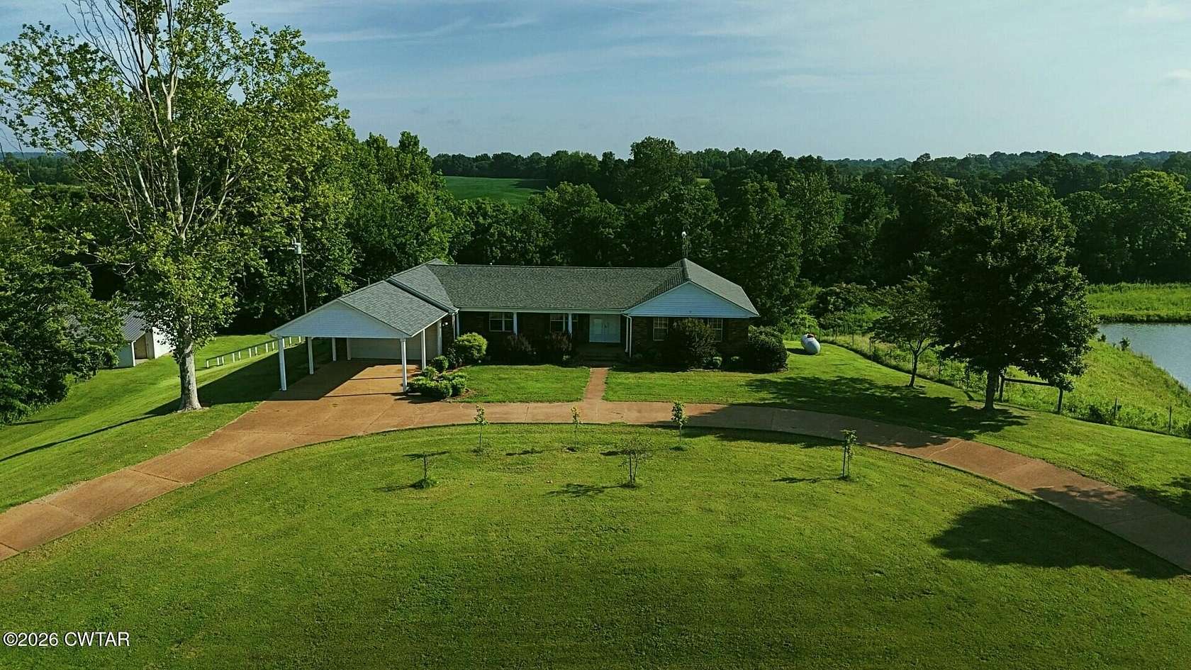 22.4 Acres of Land with Home for Sale in Troy, Tennessee