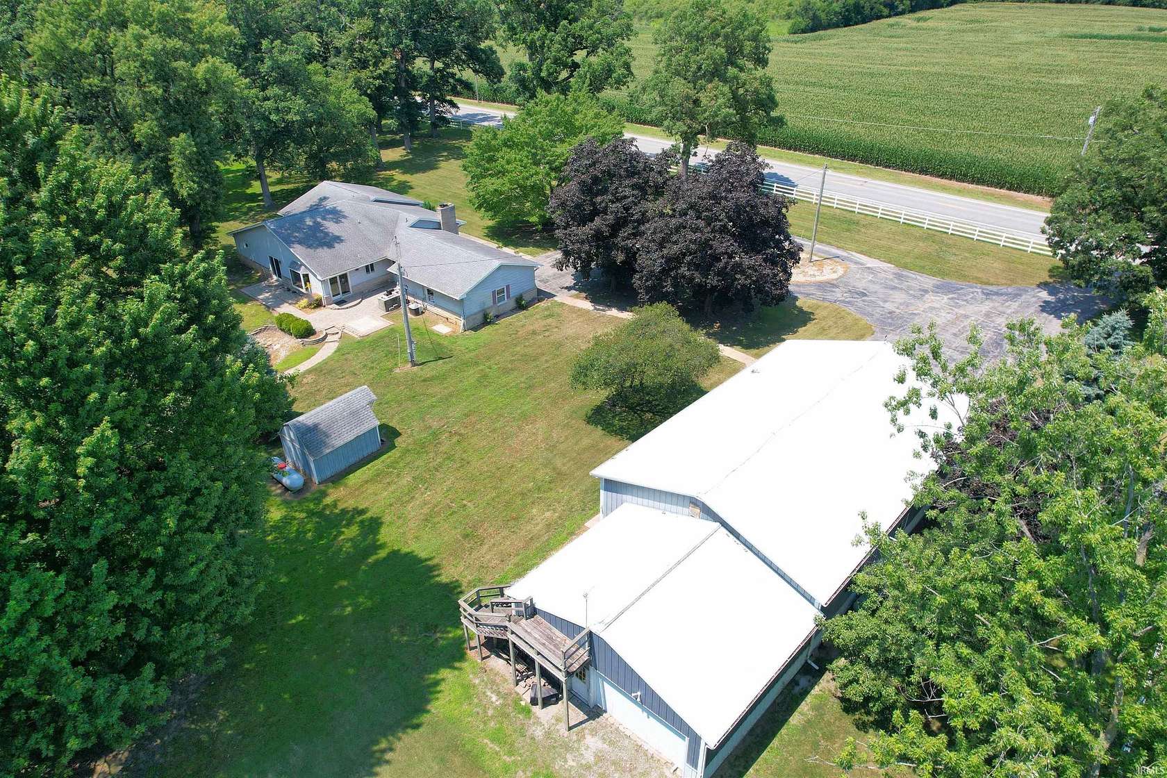 2 Acres of Land with Home for Sale in Reynolds, Indiana