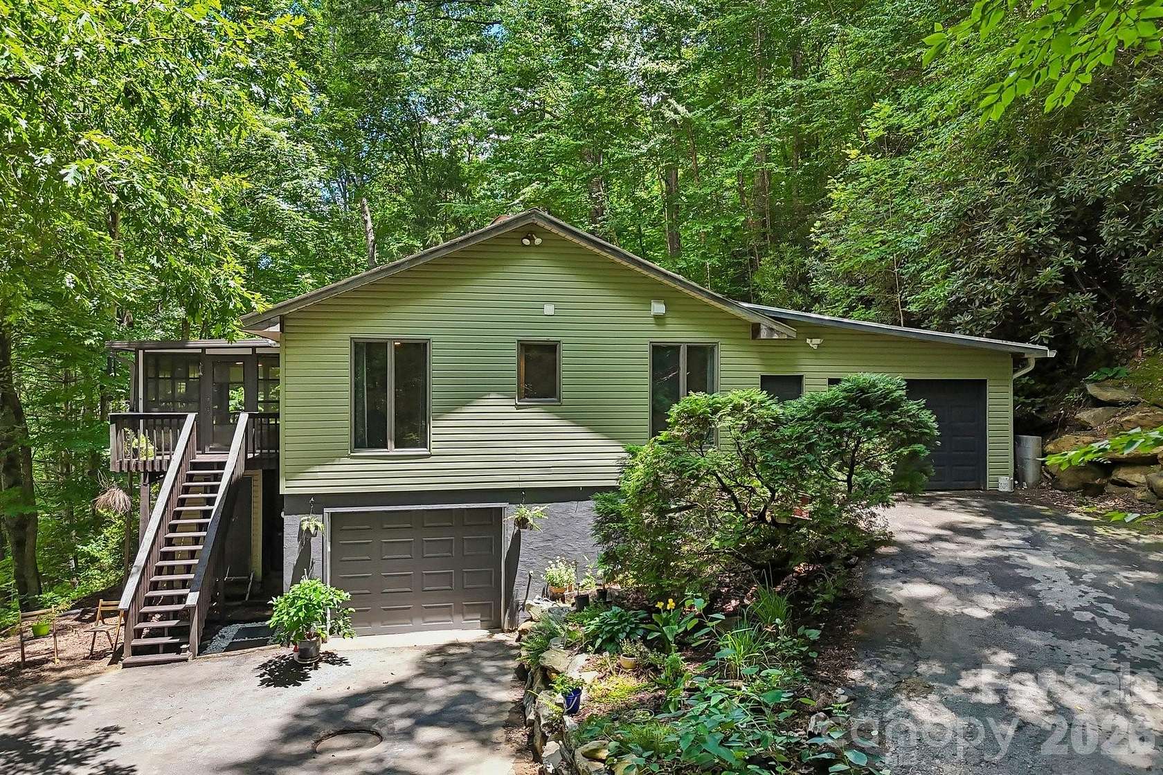 6 Acres of Land with Home for Sale in Pisgah Forest, North Carolina