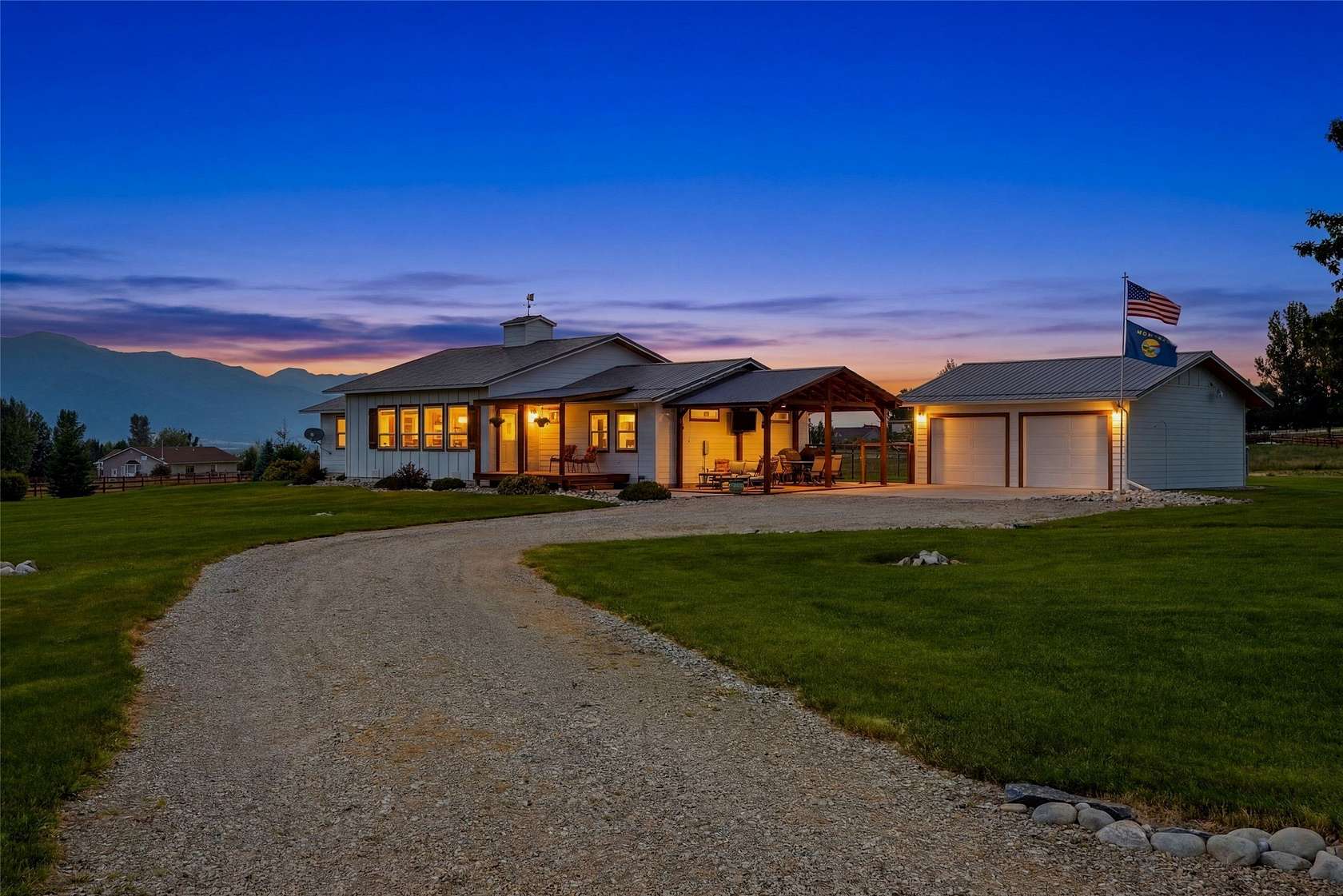 4.84 Acres of Land with Home for Sale in Corvallis, Montana