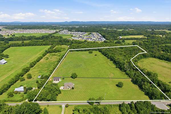 23.8 Acres of Land with Home for Sale in Murfreesboro, Tennessee