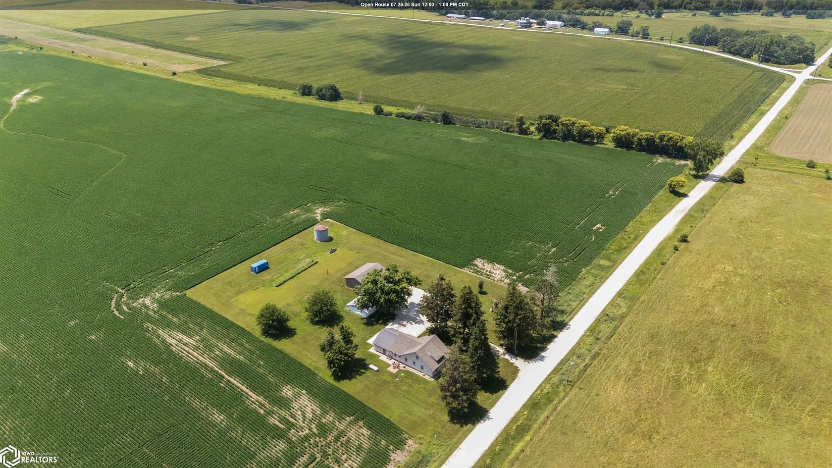 7.12 Acres of Land with Home for Sale in Eldora, Iowa