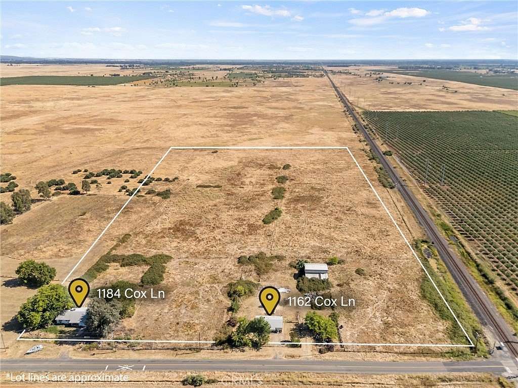 20 Acres of Agricultural Land with Home for Sale in Oroville, California
