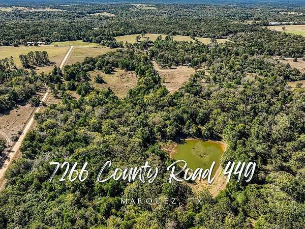210 Acres of Recreational Land with Home for Sale in Marquez, Texas