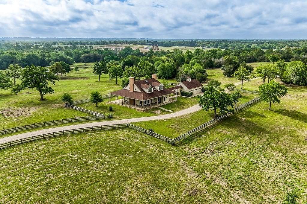 10 Acres of Recreational Land with Home for Sale in Carmine, Texas
