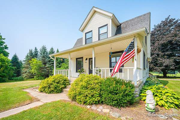 2.53 Acres of Land with Home for Sale in Saranac, Michigan