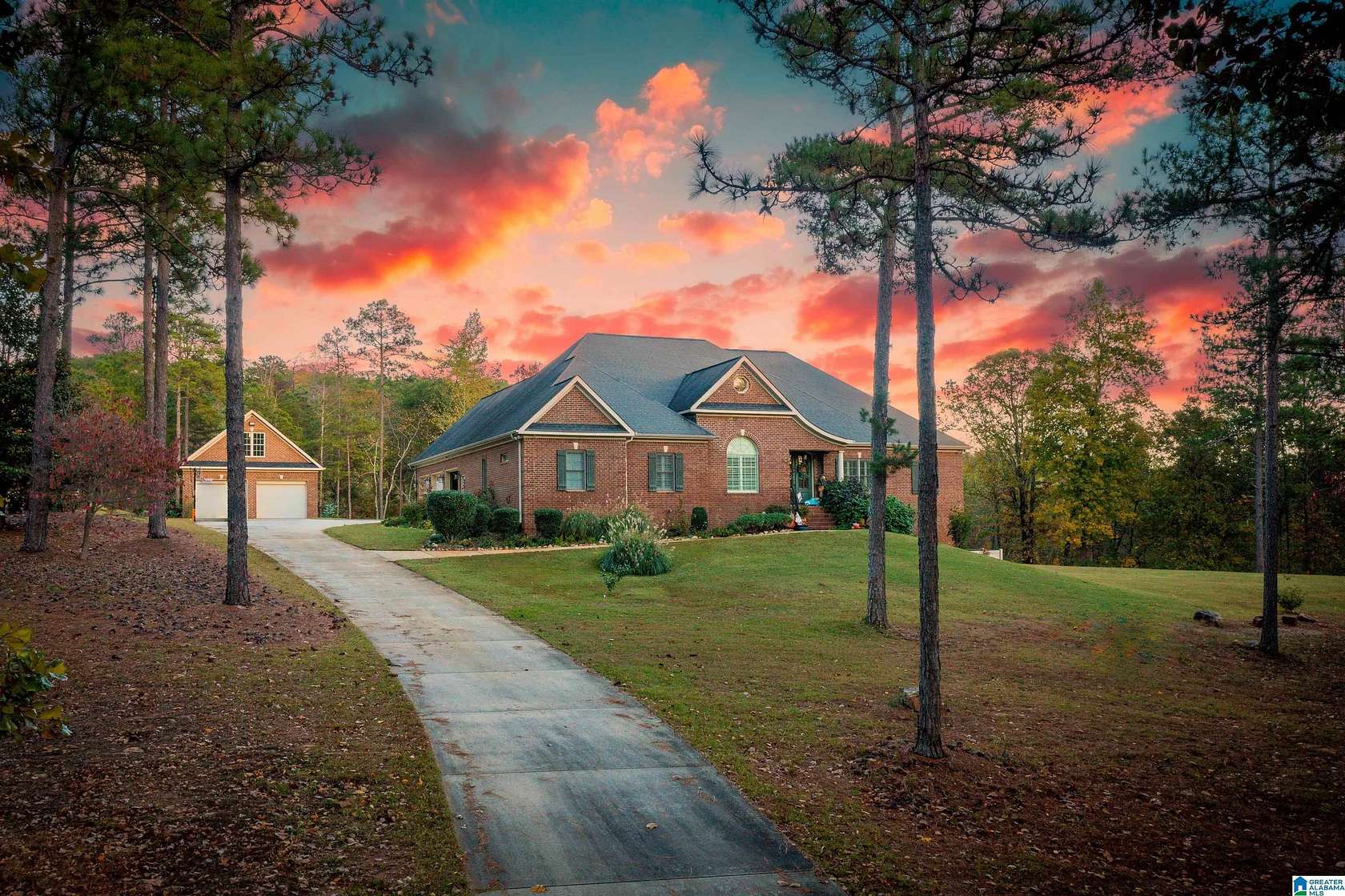 6.44 Acres of Land with Home for Sale in Oxford, Alabama