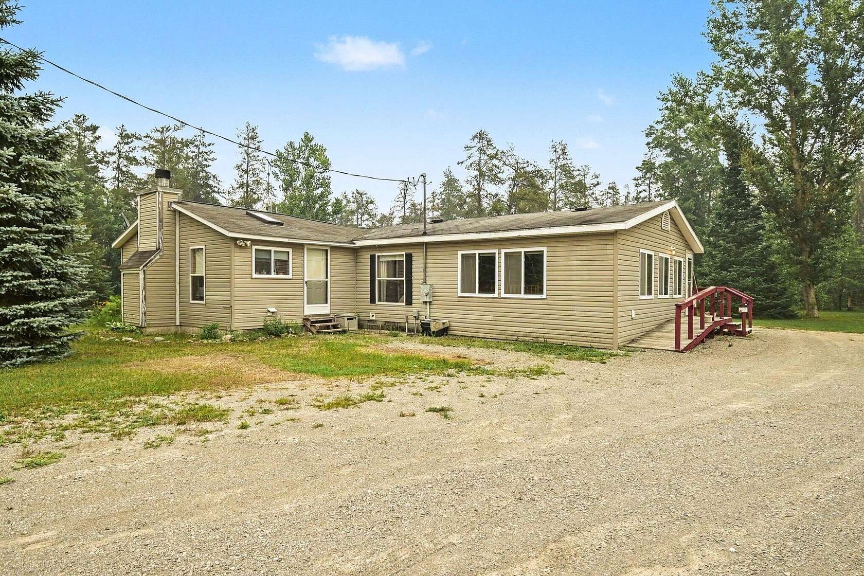 10 Acres of Recreational Land with Home for Sale in Fairview, Michigan