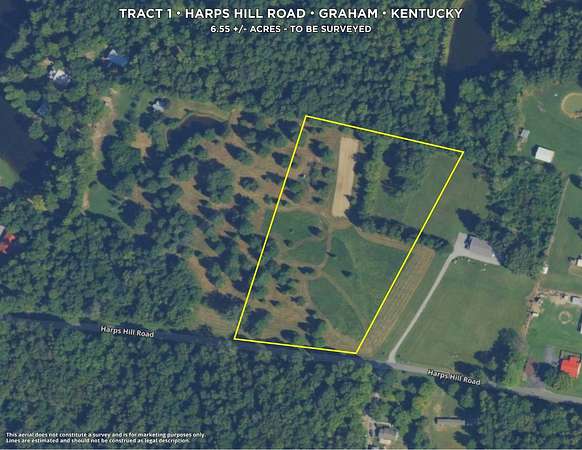 6.55 Acres of Residential Land for Sale in Graham, Kentucky