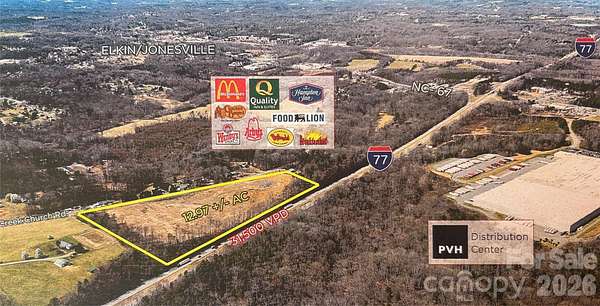 13 Acres of Commercial Land for Sale in Jonesville, North Carolina