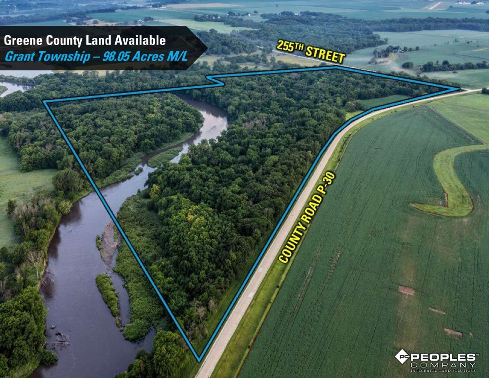 98 Acres of Land for Sale in Jefferson, Iowa