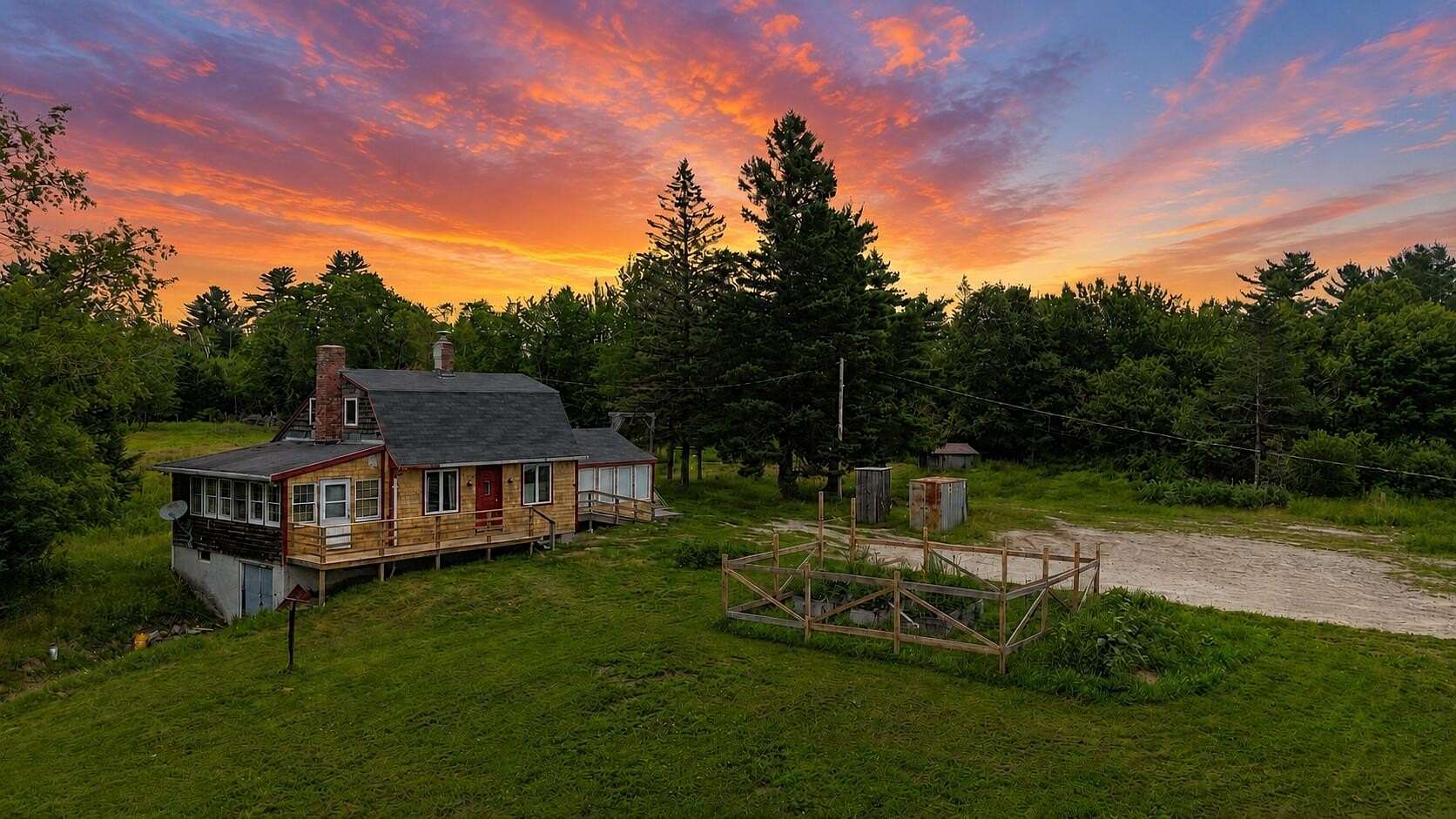 32 Acres of Recreational Land with Home for Sale in Steuben, Maine