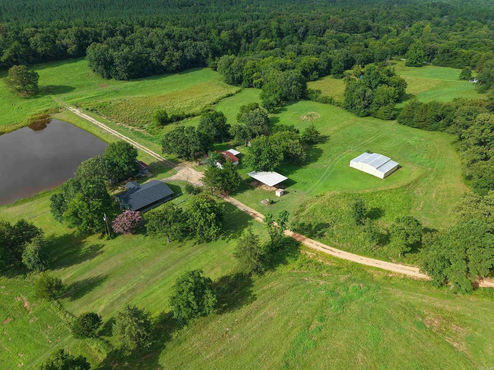 60.3 Acres of Recreational Land with Home for Sale in Kirby, Arkansas